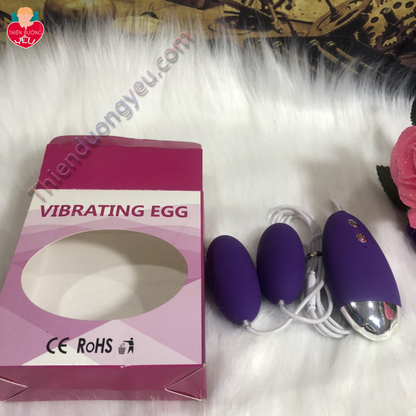 Trứng Rung Tình Yêu Chế Độ Rung 2 Đầu Massage Cực Mạnh 